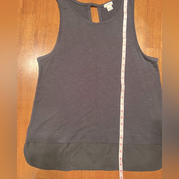 J Crew Factory Tank Top size large black sleeveless - Picture 4 of 5